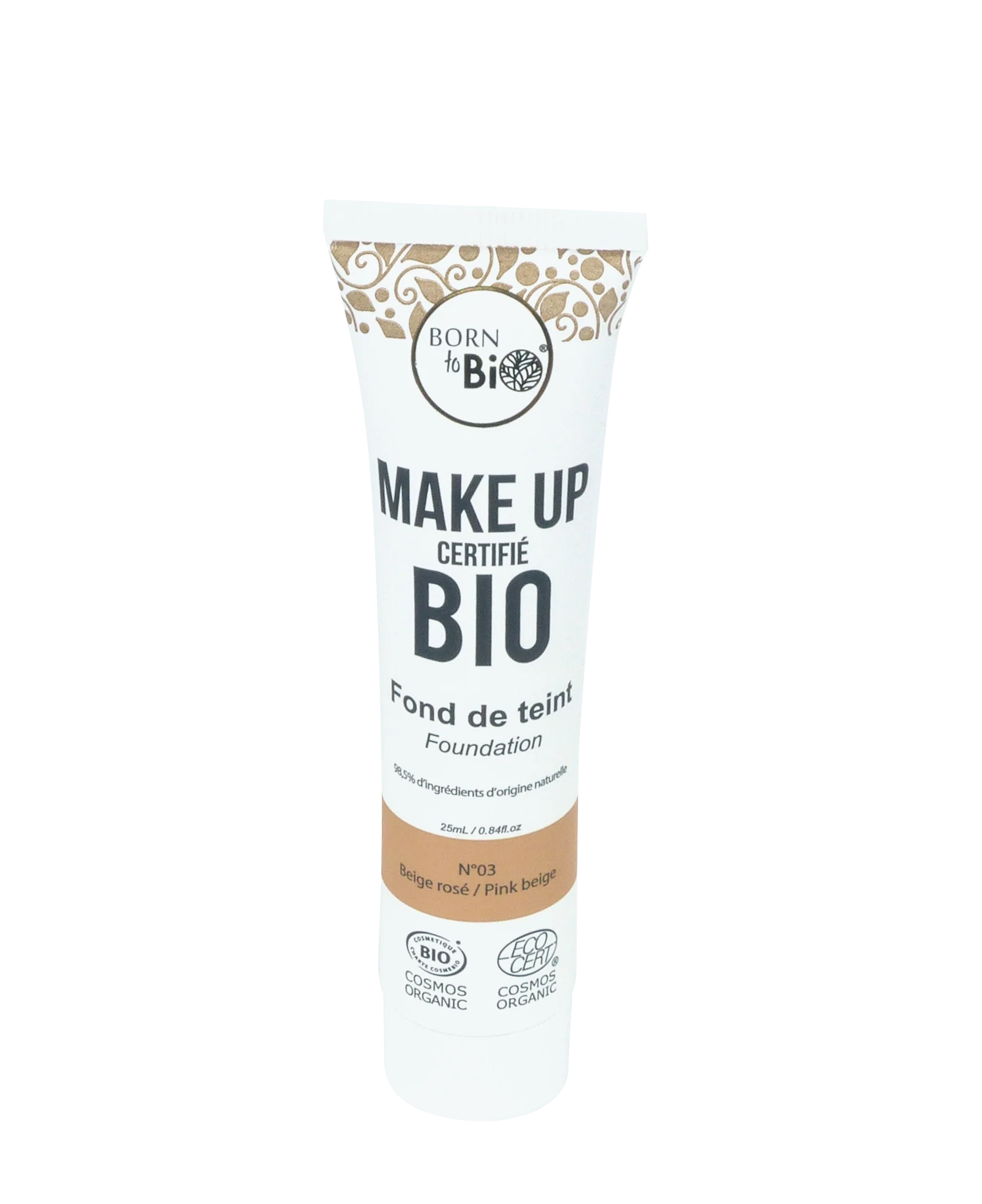 Fond de Teint Bio Fluide Mat | Couvrance Modulable 4 Teintes Certifié Bio