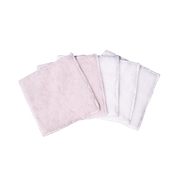 multiples lingettes blanche et rose